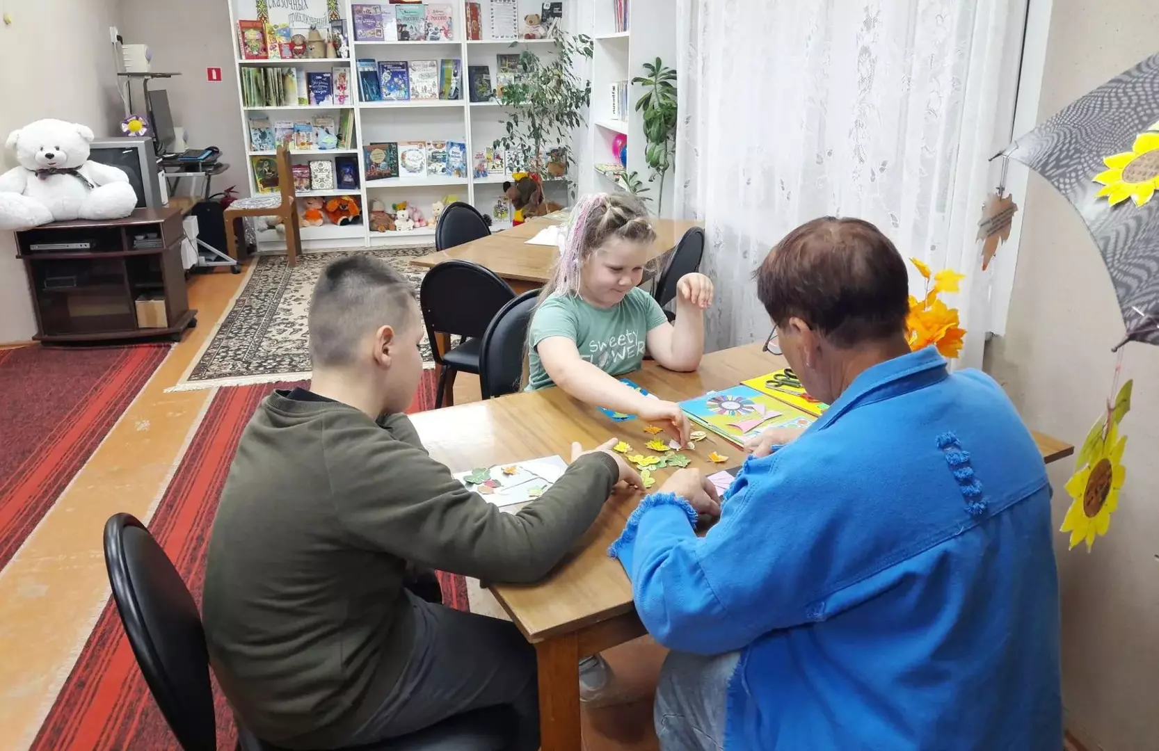 Листопад под зонтиком